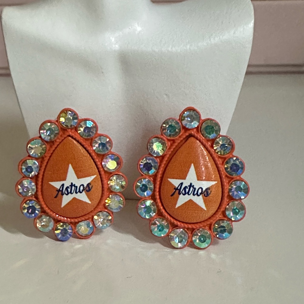 Houston Astros Stud Earrings